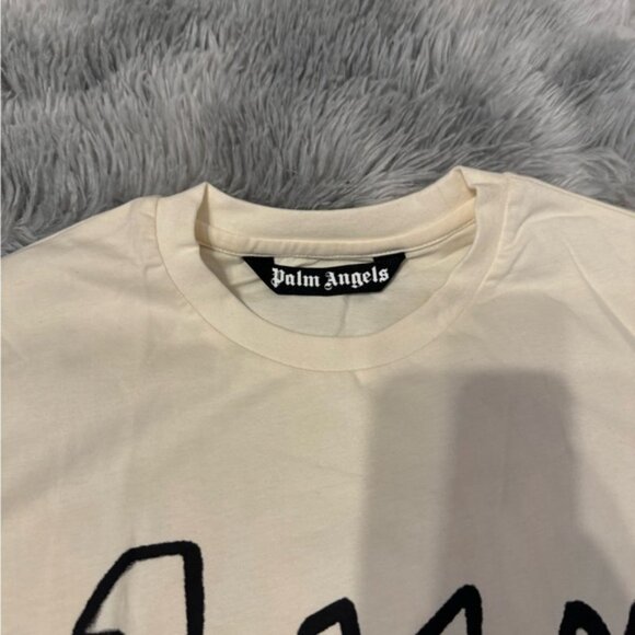 Palm Angels Garment Dye Palm Graffiti Flames T-Shirt Size Medium or Large - Picture 3 of 4